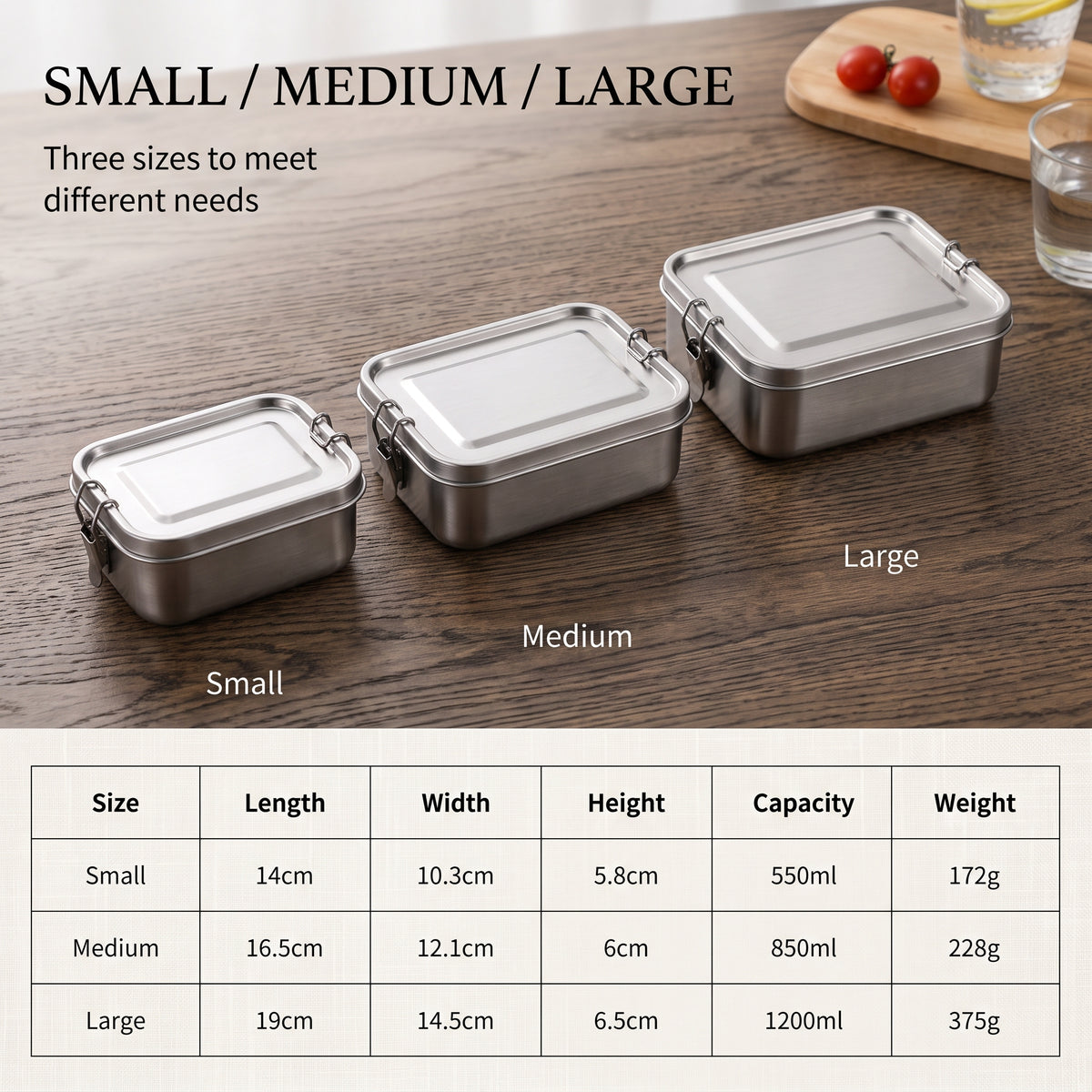 Stainless Steel Bento
