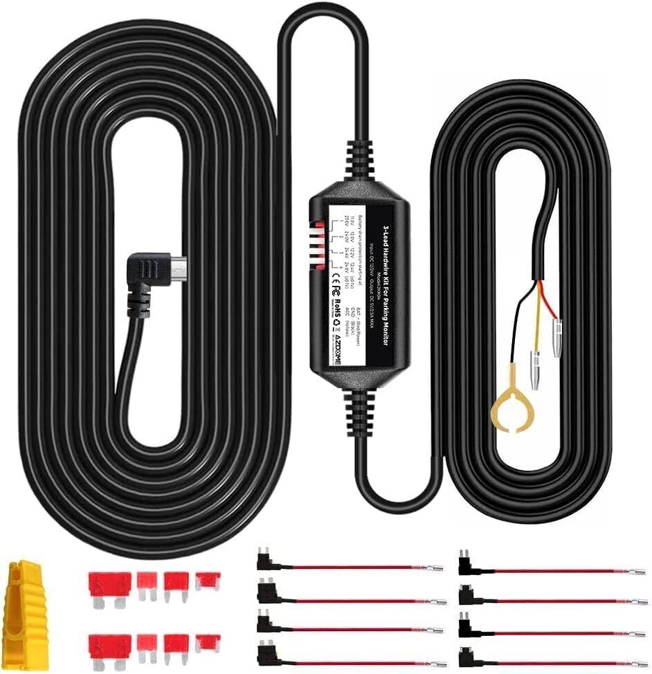 4K Front & Rear Dashcam Hardwire Kit