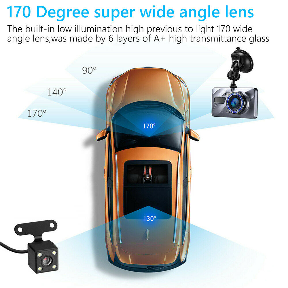 Front & Rear HD Dashcam