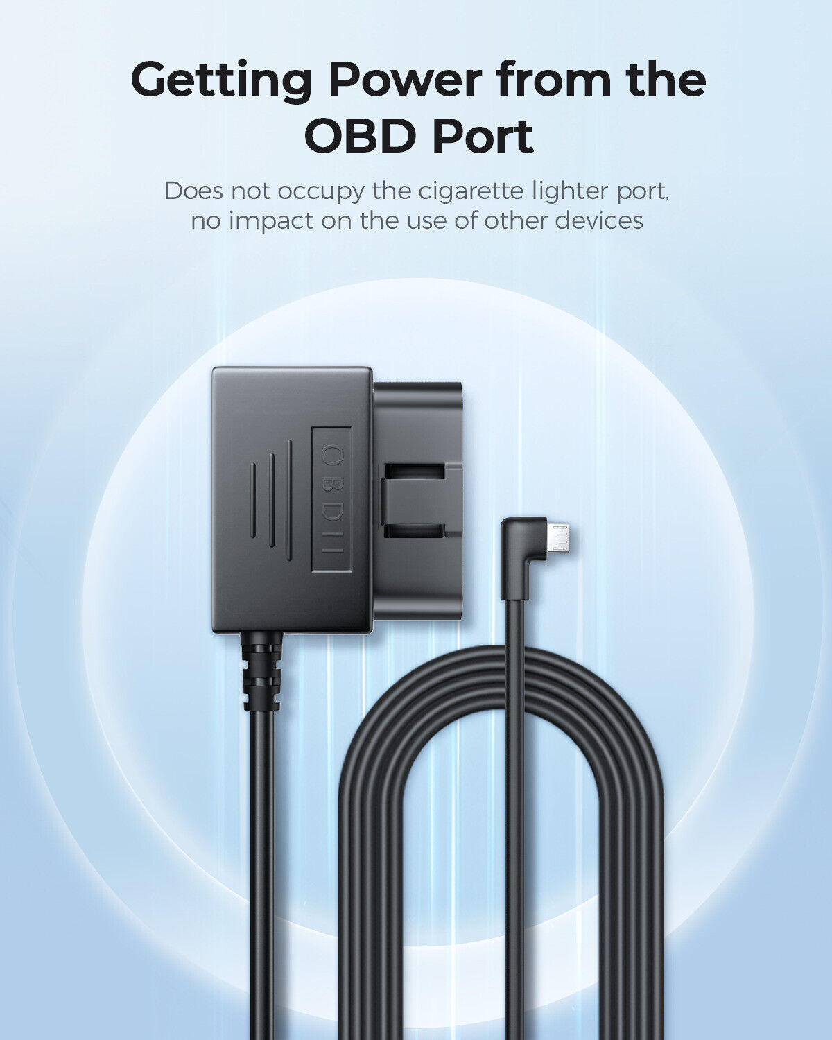 4K Dashcam Hardwire OBD Port Kit