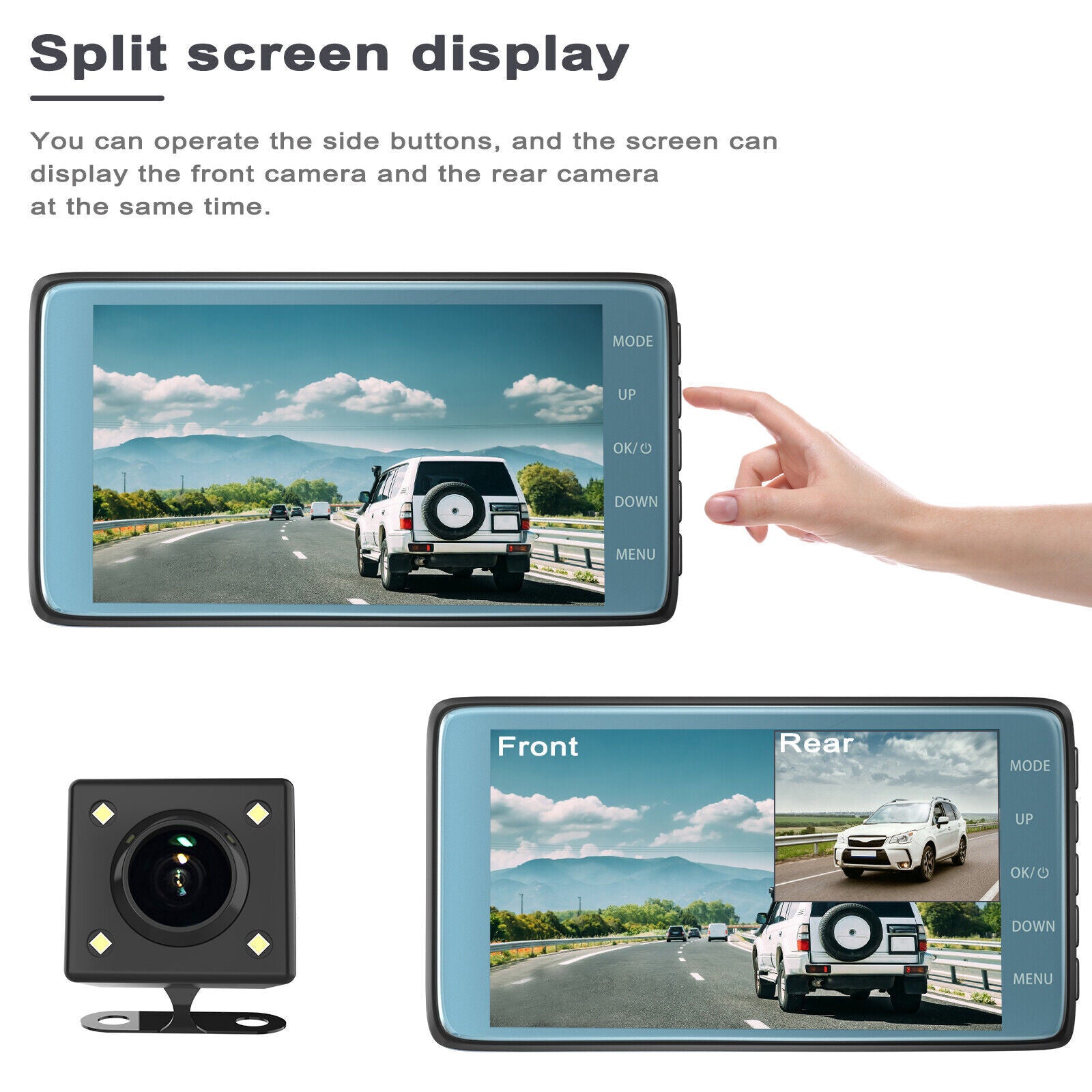 Front & Rear HD Dashcam