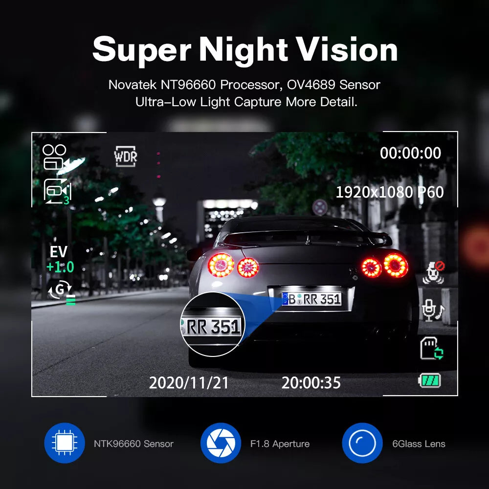 4K Driver Display Dashcamera